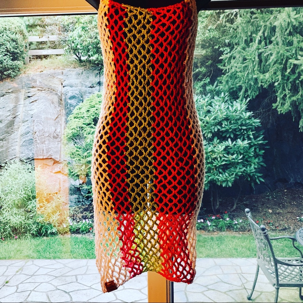 Crochet cover up dress